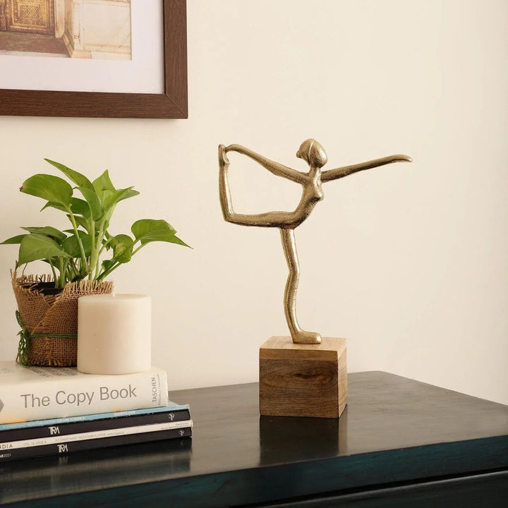Balanced Bianca Gold Yoga Lady Figurine