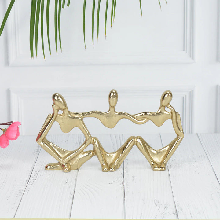 Triple Man Vision Sculpture for Modern Decor