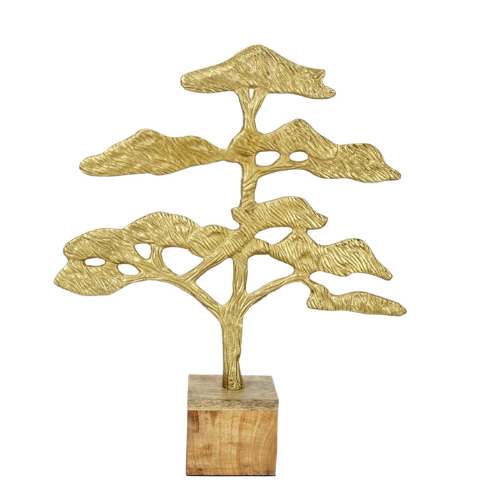 Urban Gold Tree Decor Object for Modern Interiors