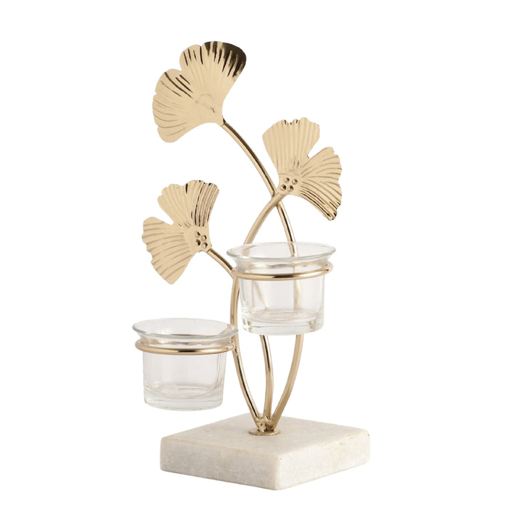Gold Leaflight Diwali Candle Holder for Festive Decor