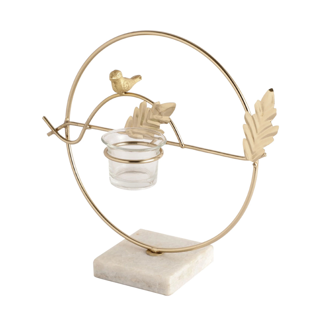 Gold Celestique Ring Diwali Candle Holder