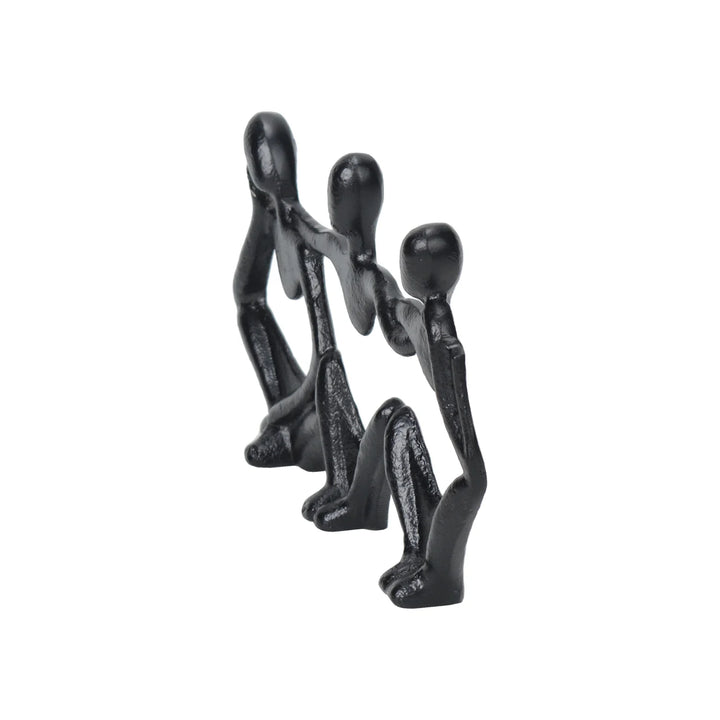 Triple Man Vision Sculpture for Office and Home Decor