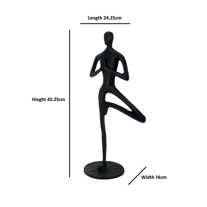 Antique Yoga Man Figurine for Home and Office Decor