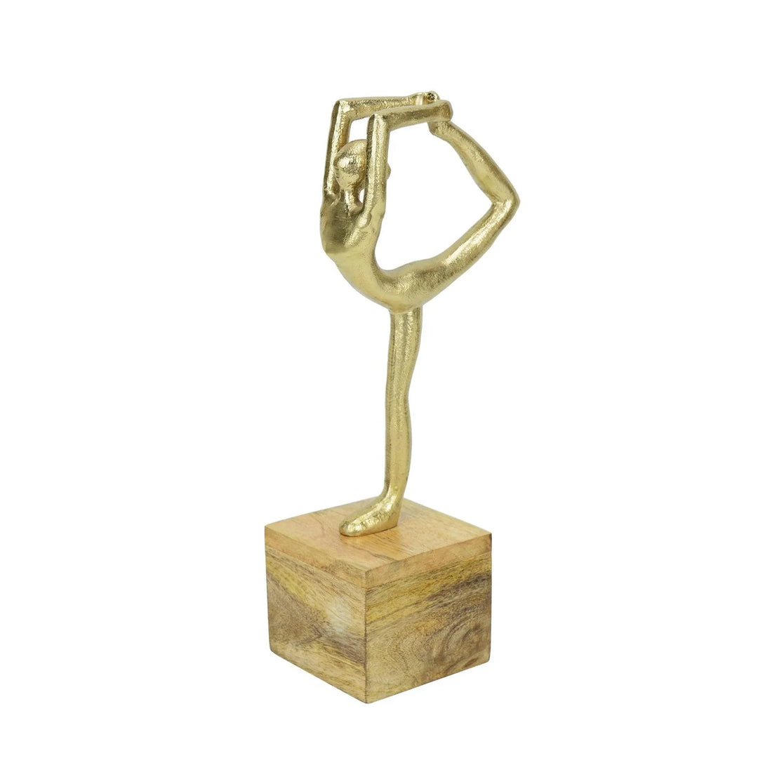 Balanced Blythe Gold Yoga Lady Figurine