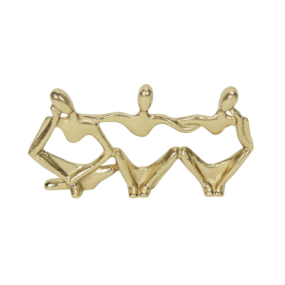 Triple Man Vision Sculpture for Modern Decor