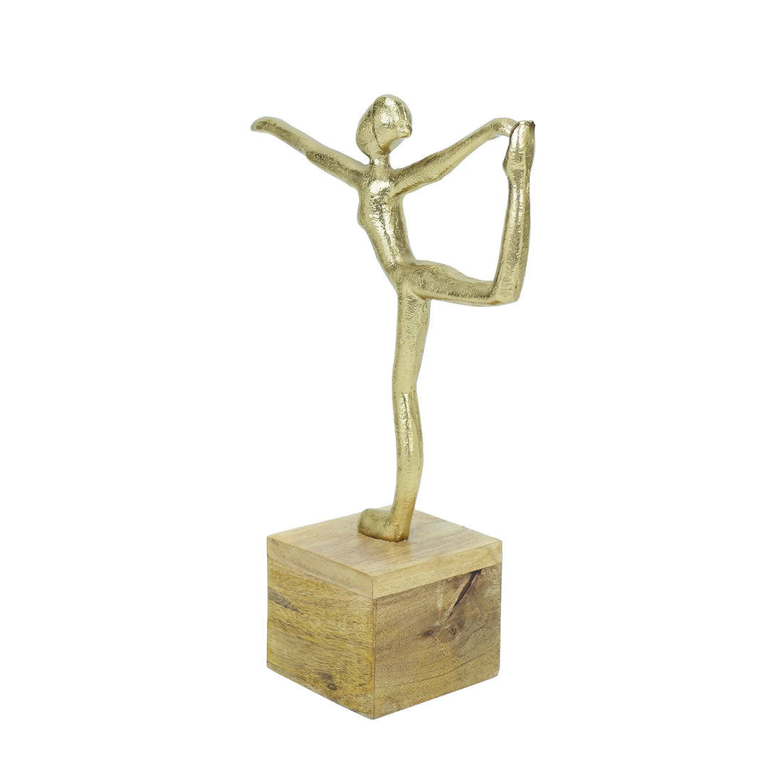 Balanced Bianca Gold Yoga Lady Figurine