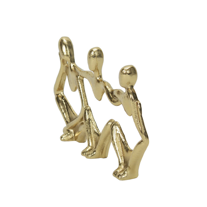 Triple Man Vision Sculpture for Modern Decor