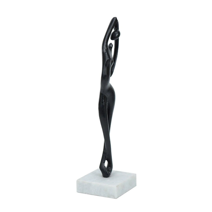 Graceful Flex Black Figurine for Modern Home Decor