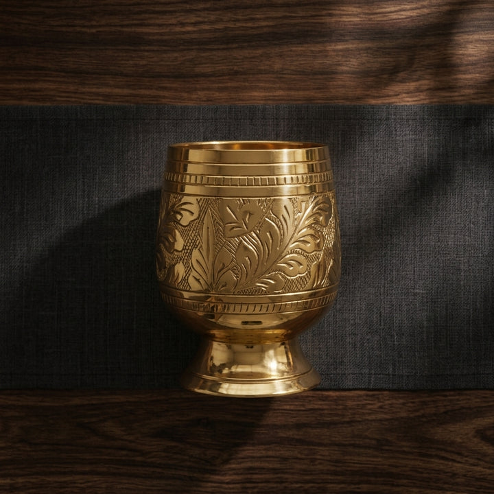 Luxury Decorative Engraved Premium Goblet Cup for premium home décor