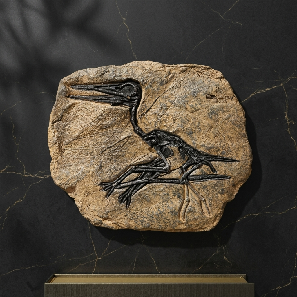 Fossil Style Bird Skeleton Wall Decor