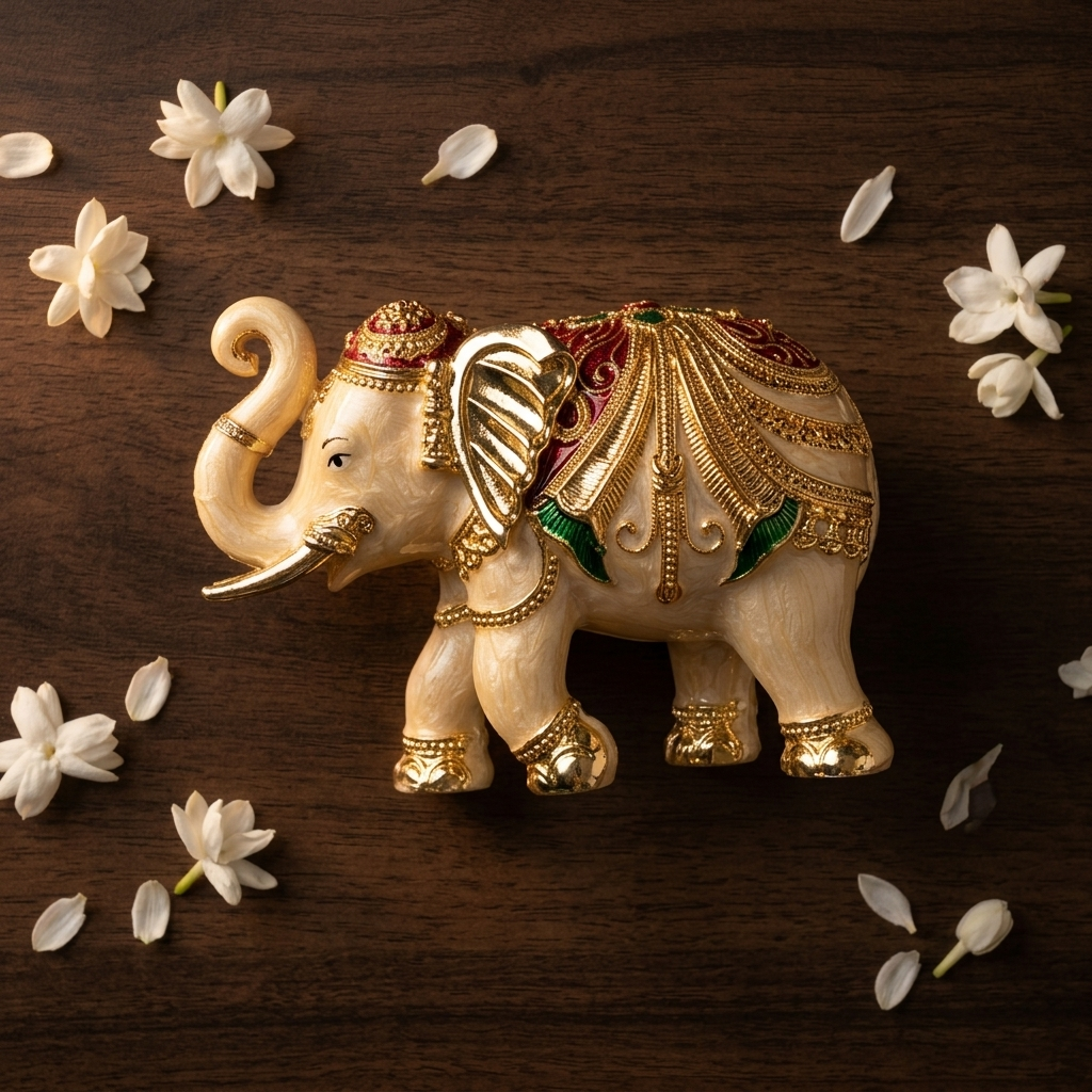 Premium Luxury Elephant showpiece for living room and gifting