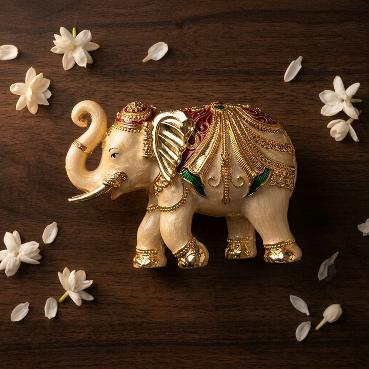 Premium Luxury Elephant showpiece for living room and gifting