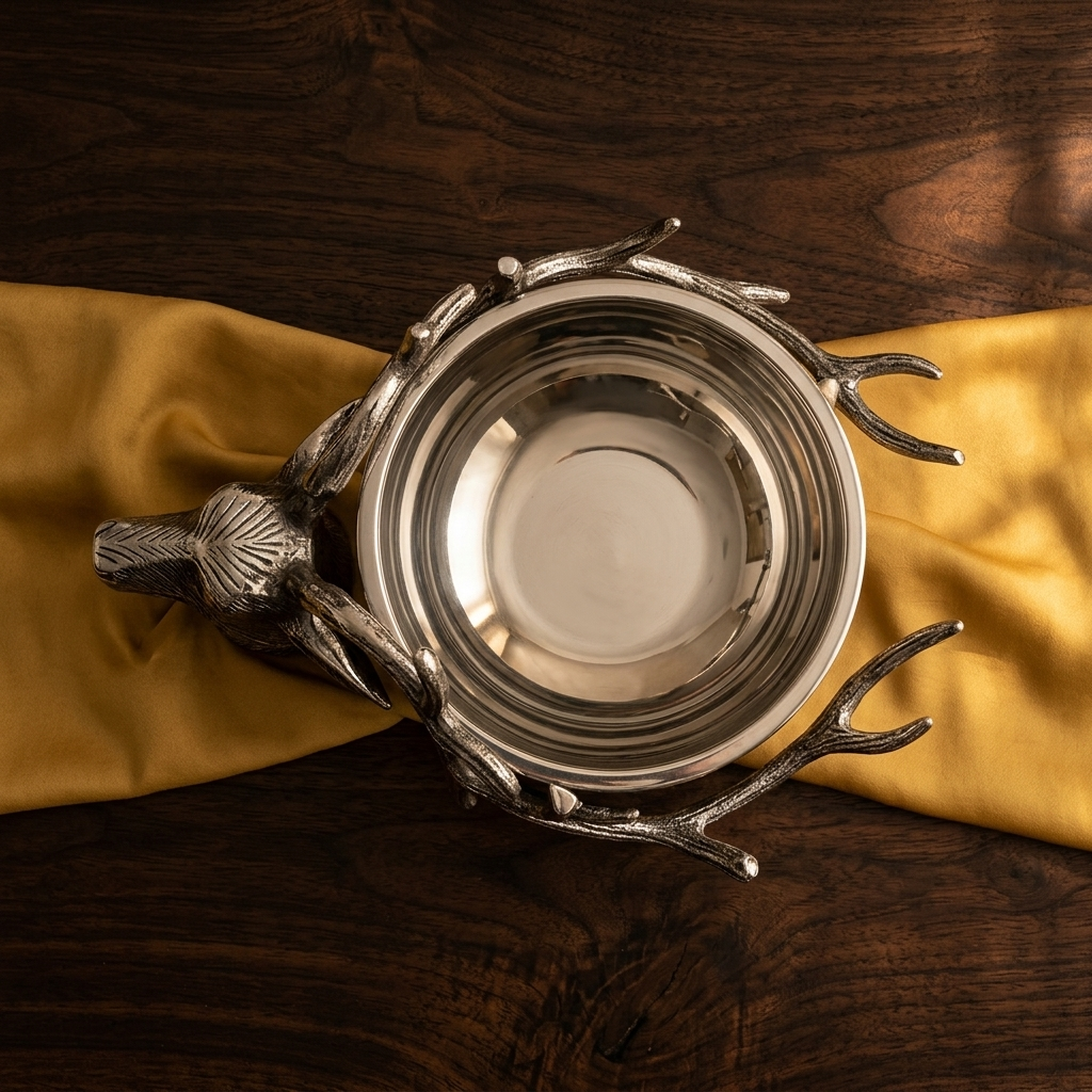Handcrafted Deer Antler Decorative Bowl