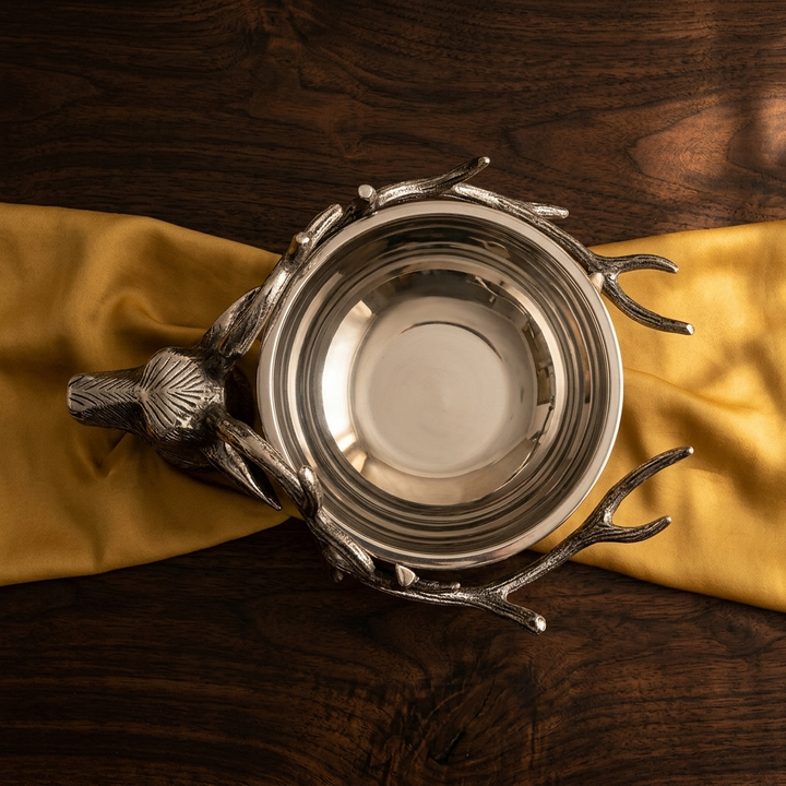 Handcrafted Deer Antler Decorative Bowl