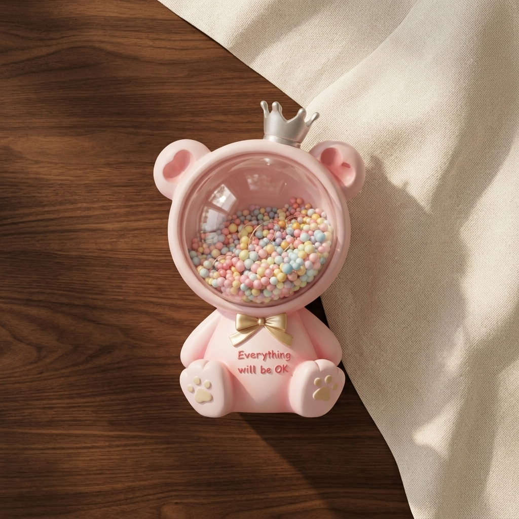 Pink Bear Money Bank