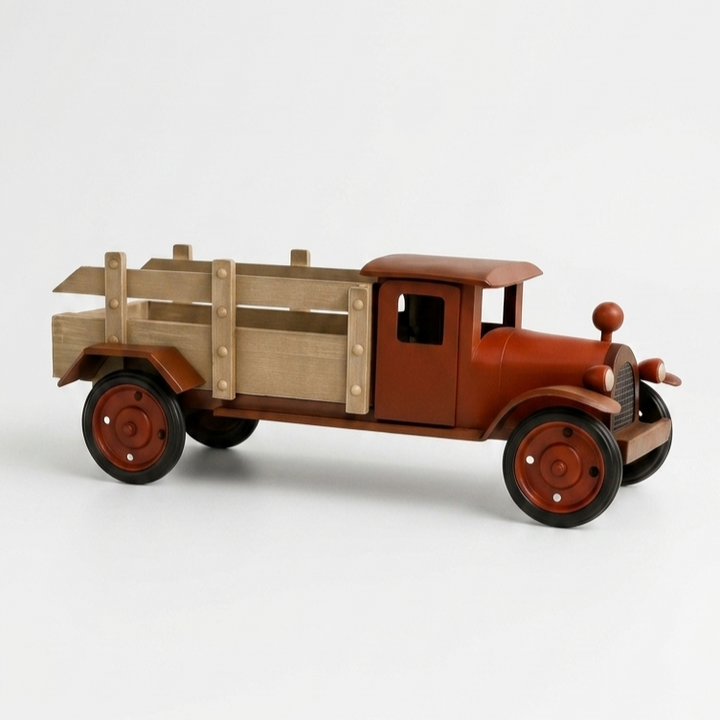 Vintage Wooden Truck Showpiece handcrafted premium decorative pickup truck for home décor and luxury gifting