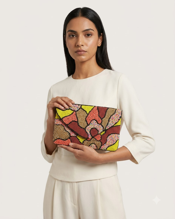 Beaded Clutch Bag
