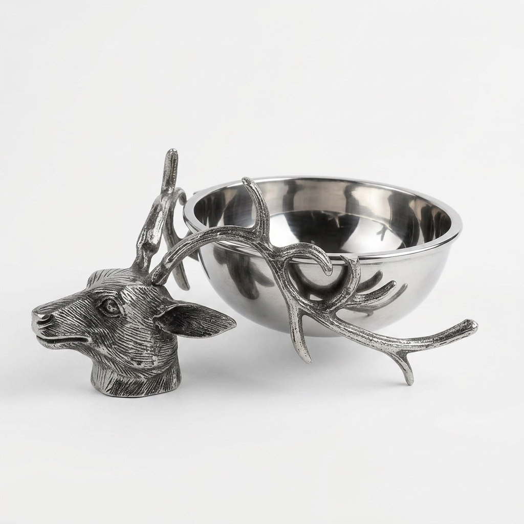 Handcrafted Deer Antler Decorative Bowl