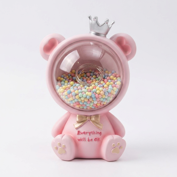 Pink Bear Money Bank