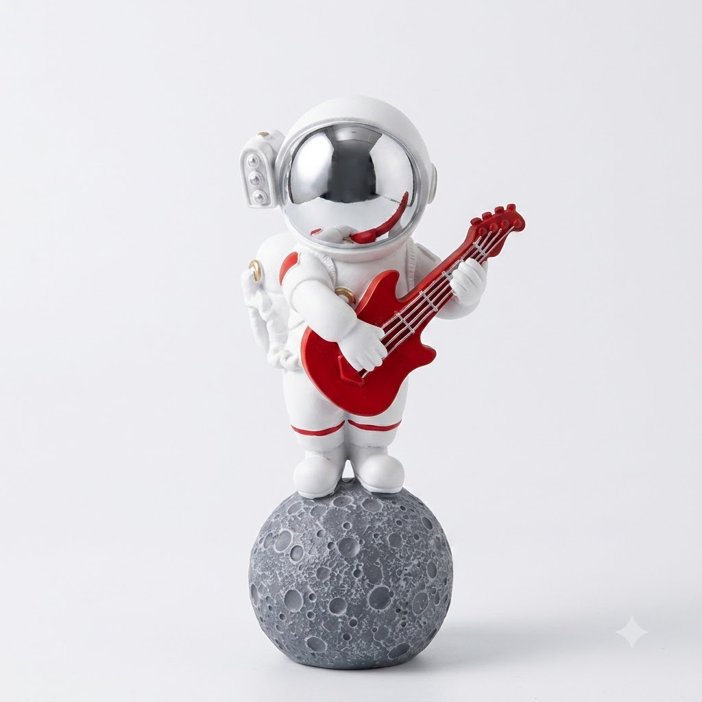 Astronaut Guitar Figurine Showpiece