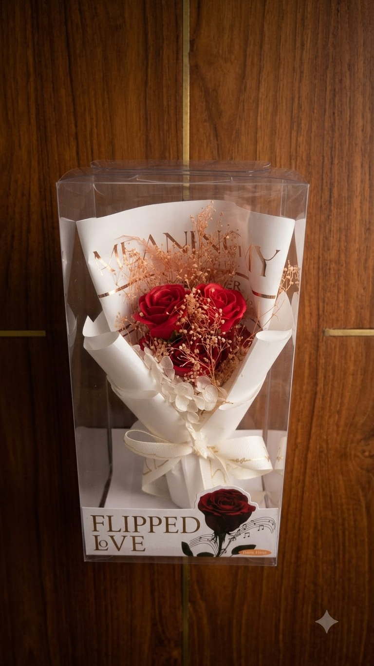Red Rose Bouquet Gift Box