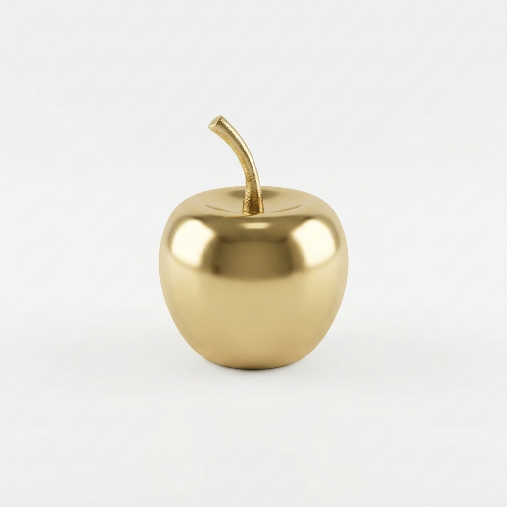 Golden Apple Decor Showpiece for luxury home styling