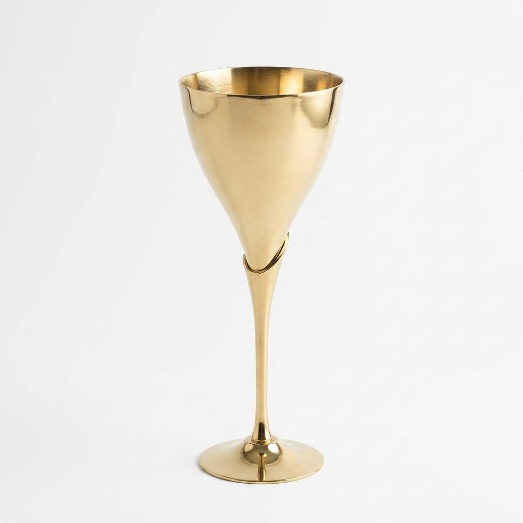 Premium designer Brass Finish Luxury Champagne Flute