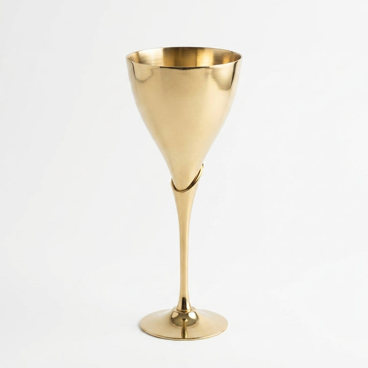Premium designer Brass Finish Luxury Champagne Flute