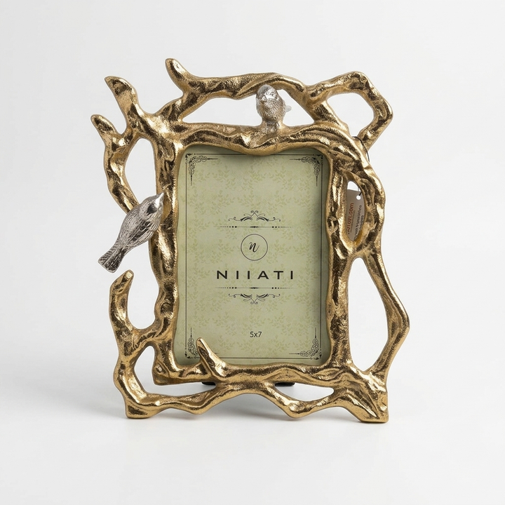 Handcrafted Antique Gold Photo Frame