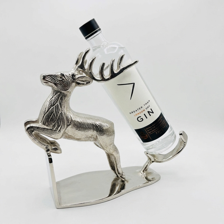 Black Deer Bottle Holder Showpiece