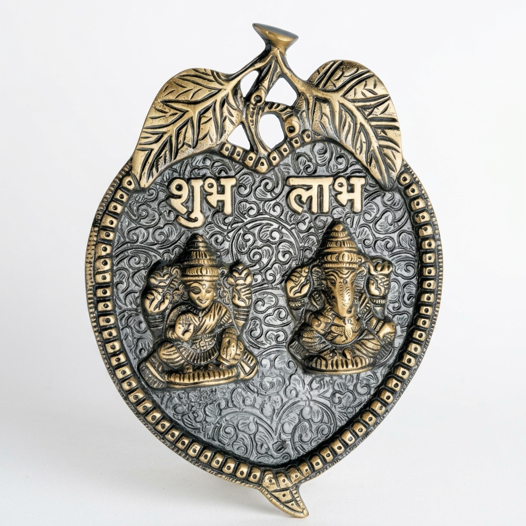 Lakshmi Ganesh Shubh Labh wall hanging for elegant home decor
