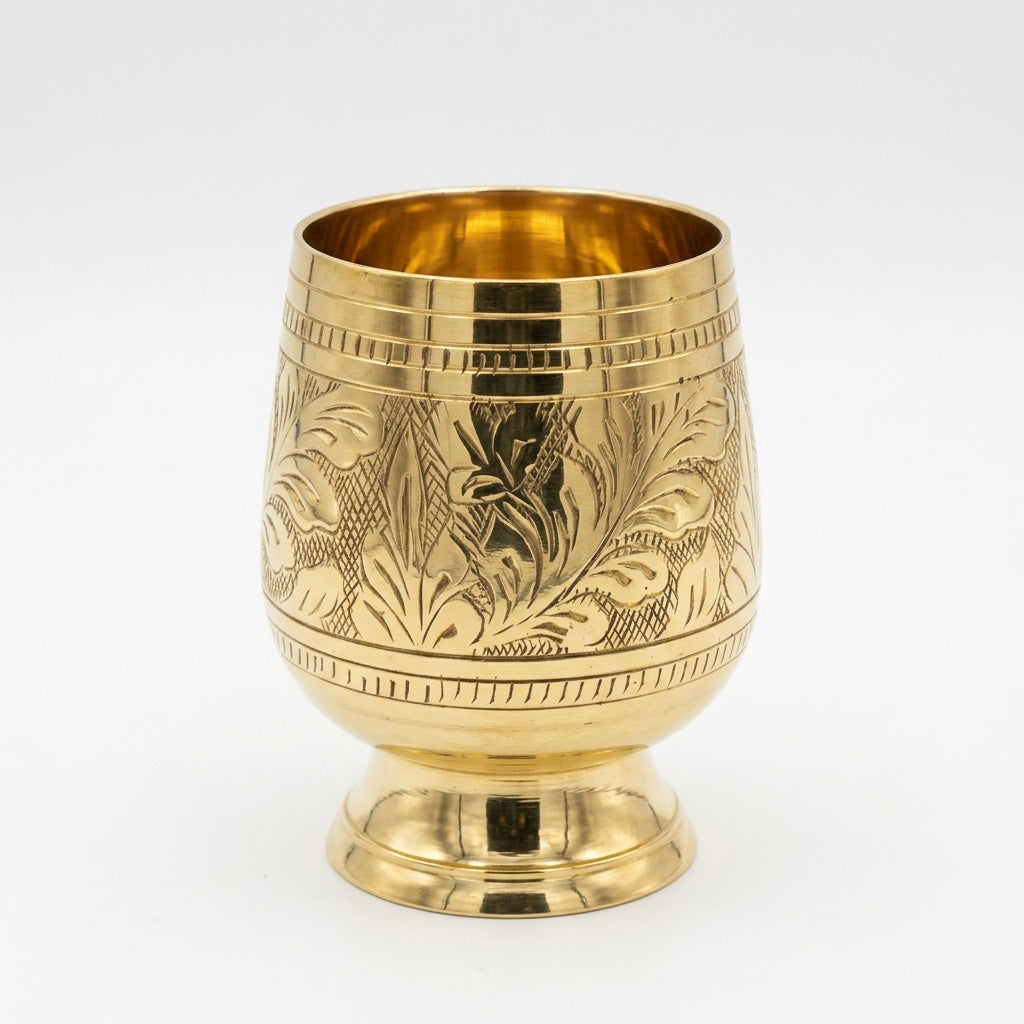 Elegant Decorative Engraved Premium Goblet Cup for luxury gifting