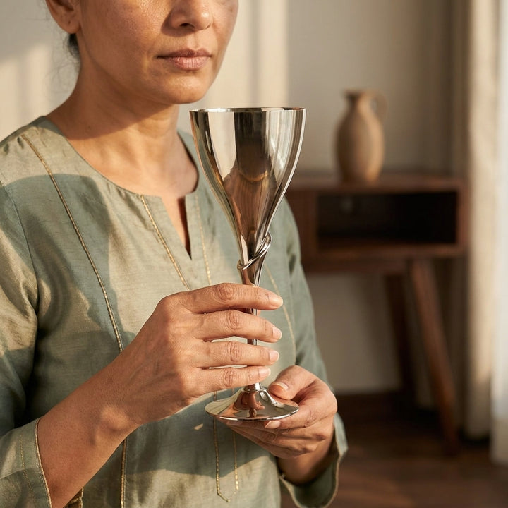 Contemporary luxury Designer Goblet  for weddings and anniversaries