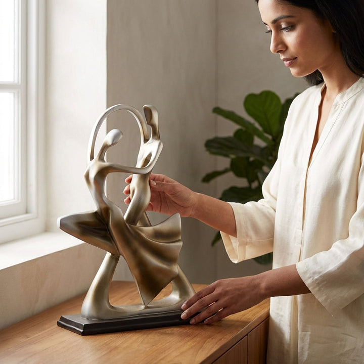 Elegant Abstract Dancing Couple Showpiece for anniversary and wedding gifts
