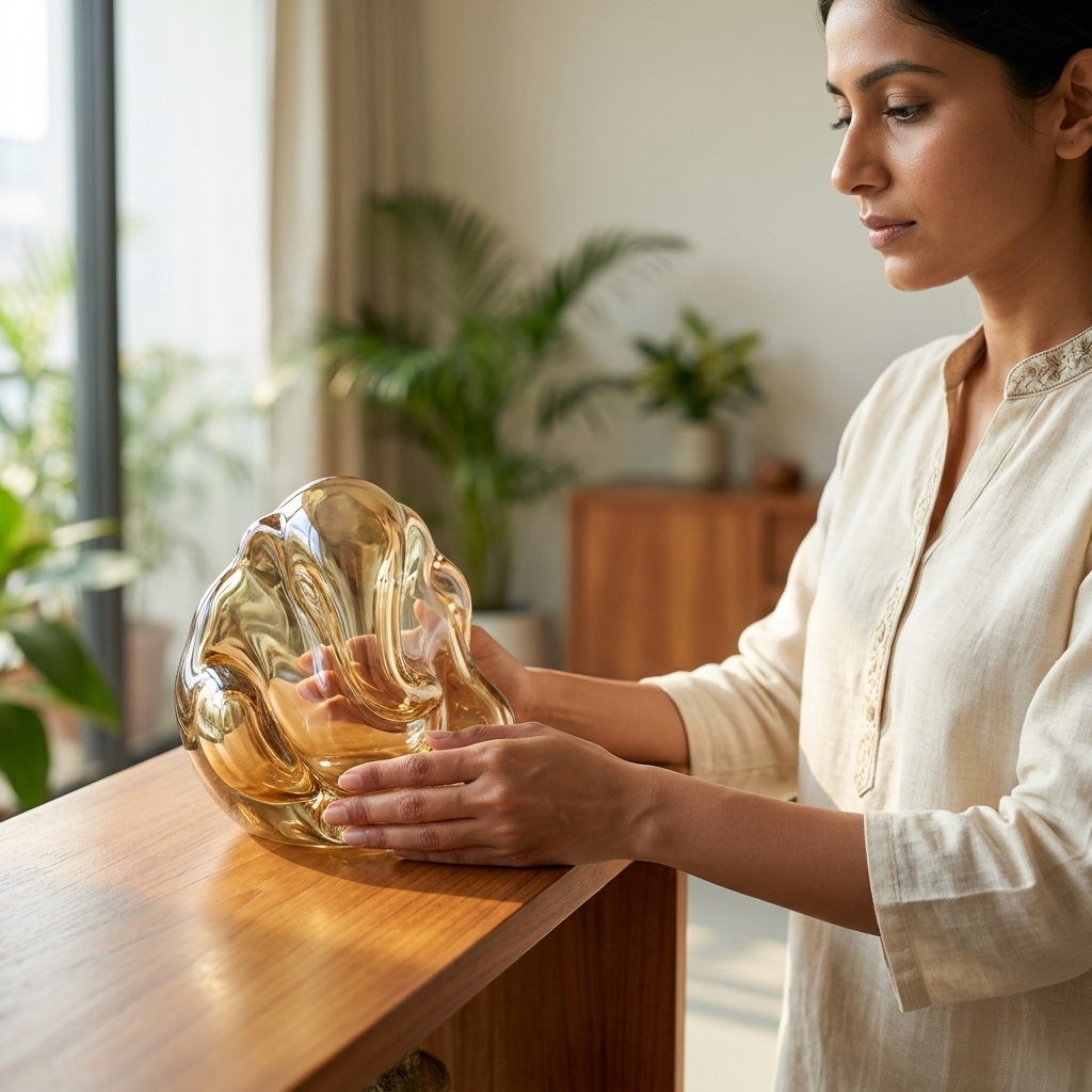 Luxury Glass Ganesha Showpiece for home and office