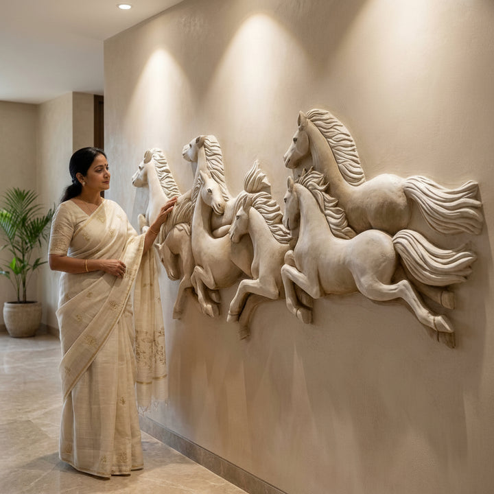 Luxury Running Horse Wall Decor for housewarming and premium gifting