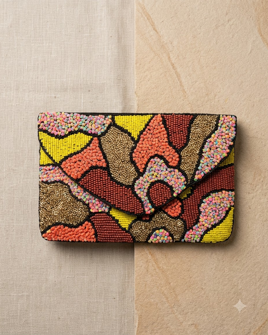 Beaded Clutch Bag