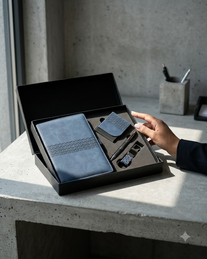 Premium Blue Corporate Gift Set