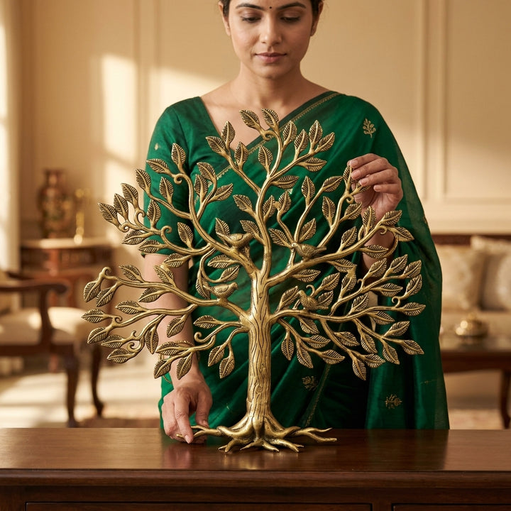 Tree of Life Decorative Table Accent with birds for luxury home décor