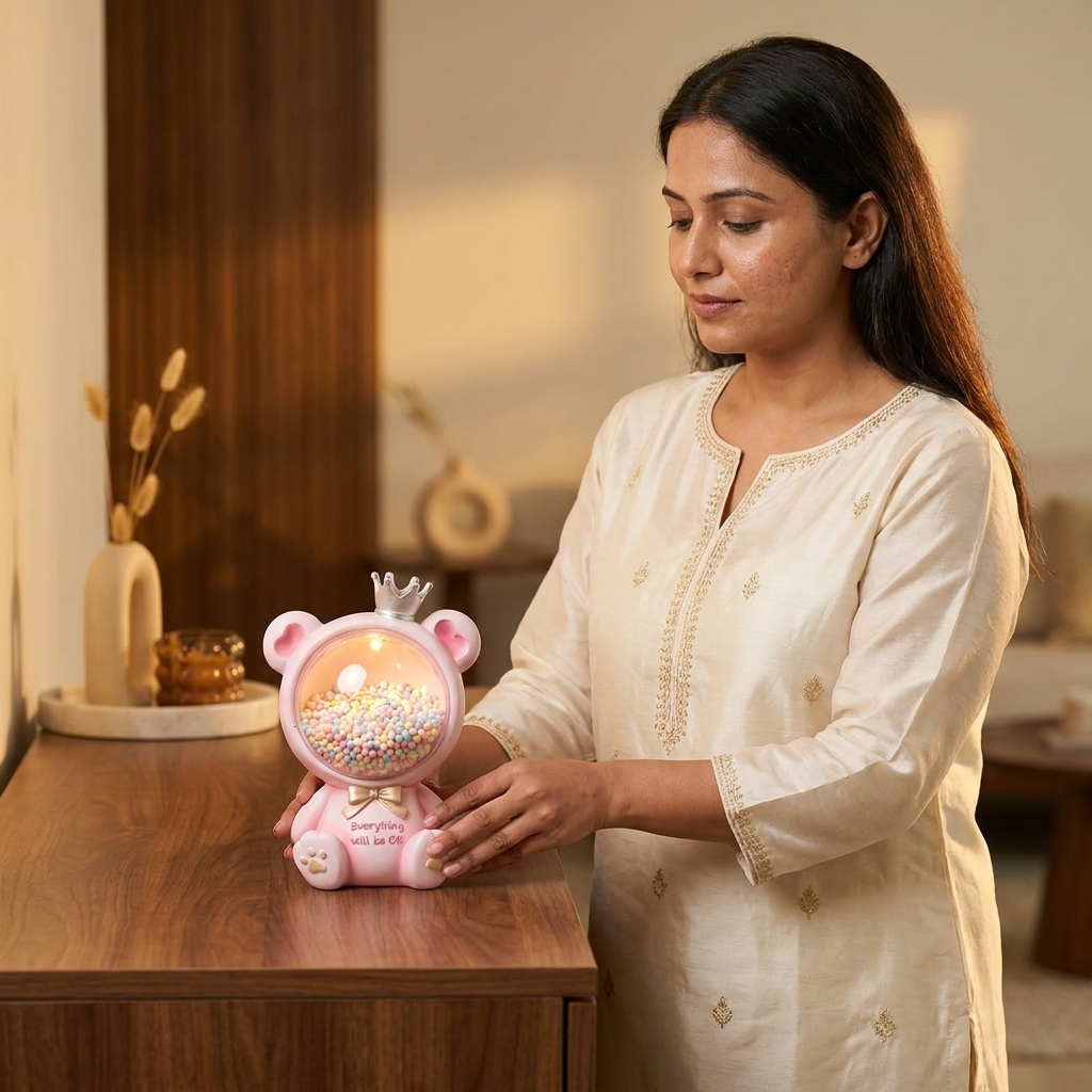 Pink Bear Money Bank