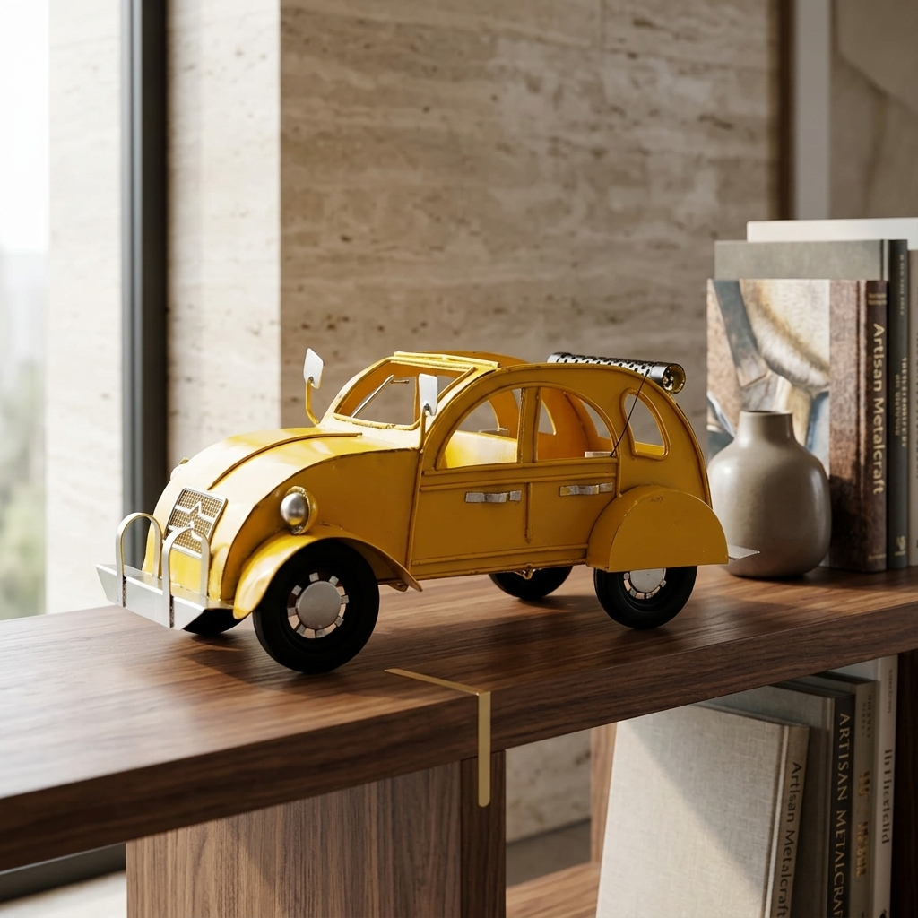 Metal Vintage Car Showpiece