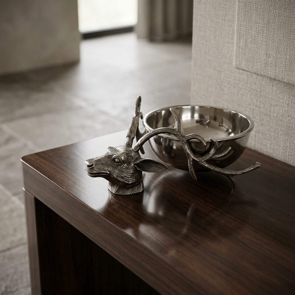Handcrafted Deer Antler Decorative Bowl