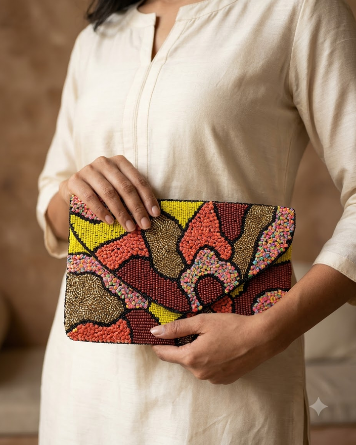 Beaded Clutch Bag