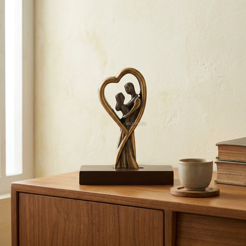 Elegant love sculpture for wedding and housewarming gifts