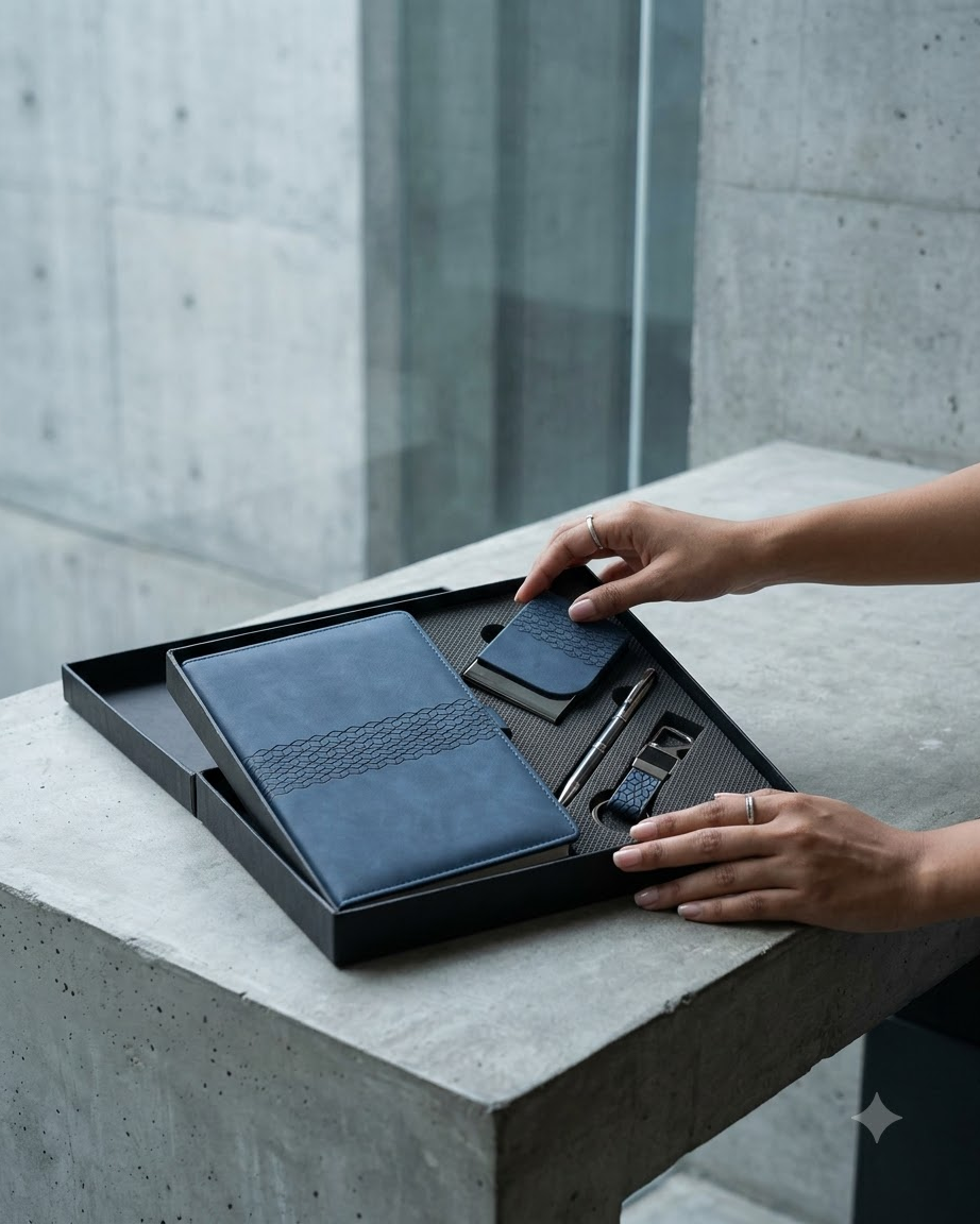 Premium Blue Corporate Gift Set