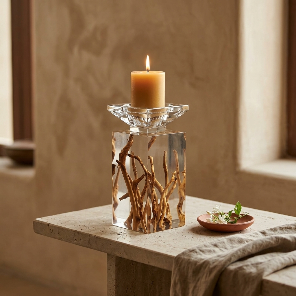 Elegant luxury candle holder centerpiece for dining table decor