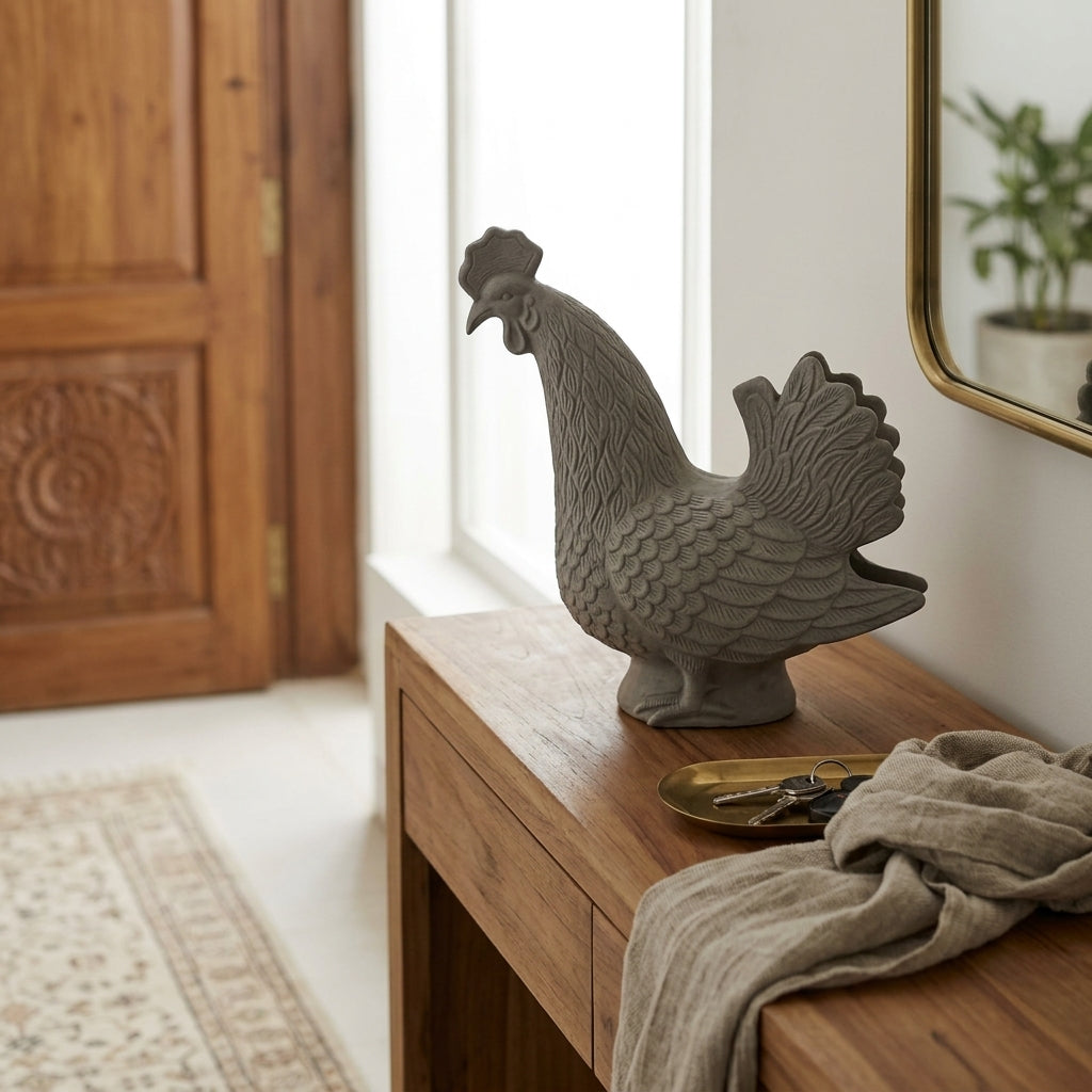 Decorative Rooster Table Accent for elegant luxury home décor