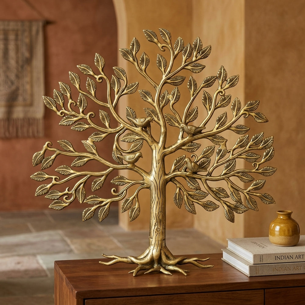 Premium Tree of Life Decorative Table Accent with vintage finish
