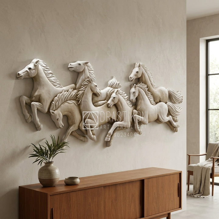 Running Horse Wall Decor for Living Room luxury statement wall art
