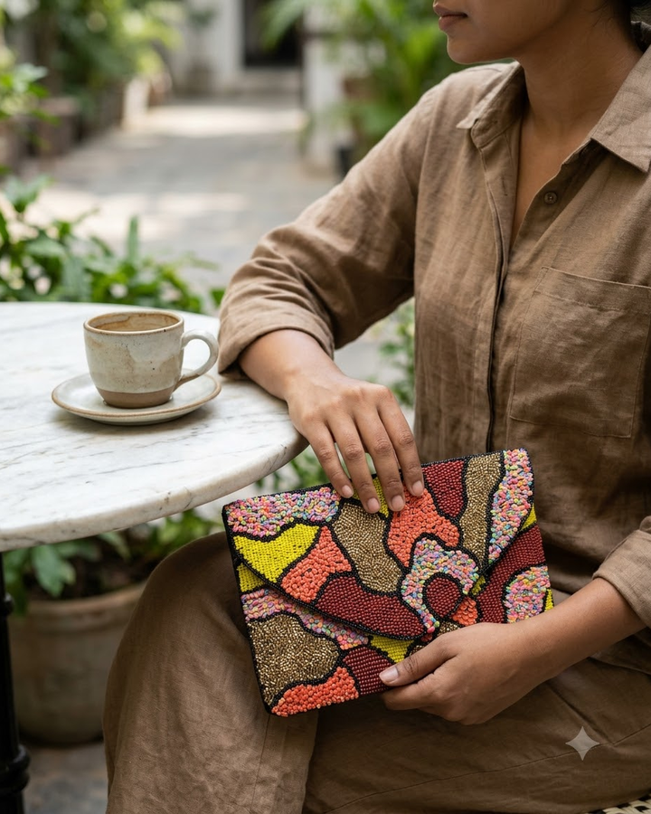 Beaded Clutch Bag